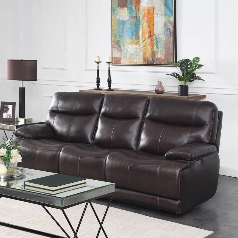 Simon Li Ridgewin Power Leather Sofa