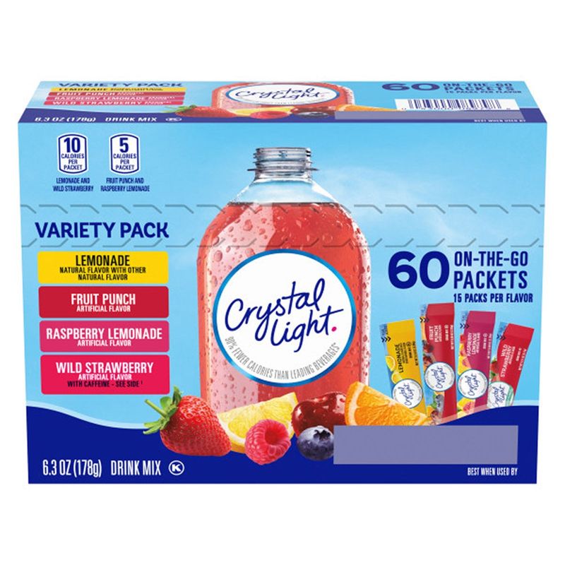 Crystal Light On The Go Variety Pack 60 ct