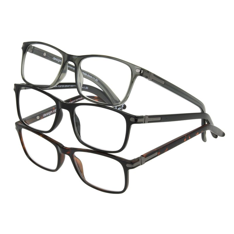 Foster Grant Design Optics 3 pk Reading Glasses