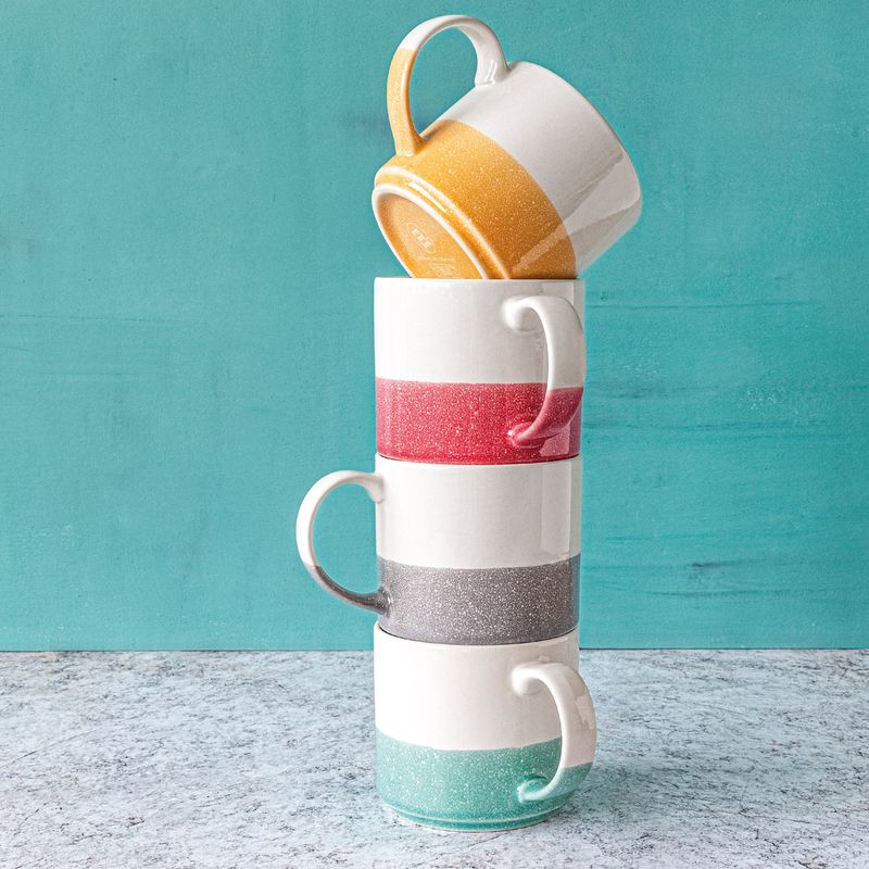 Over And Back Eclectic Mug Set 4 Piece