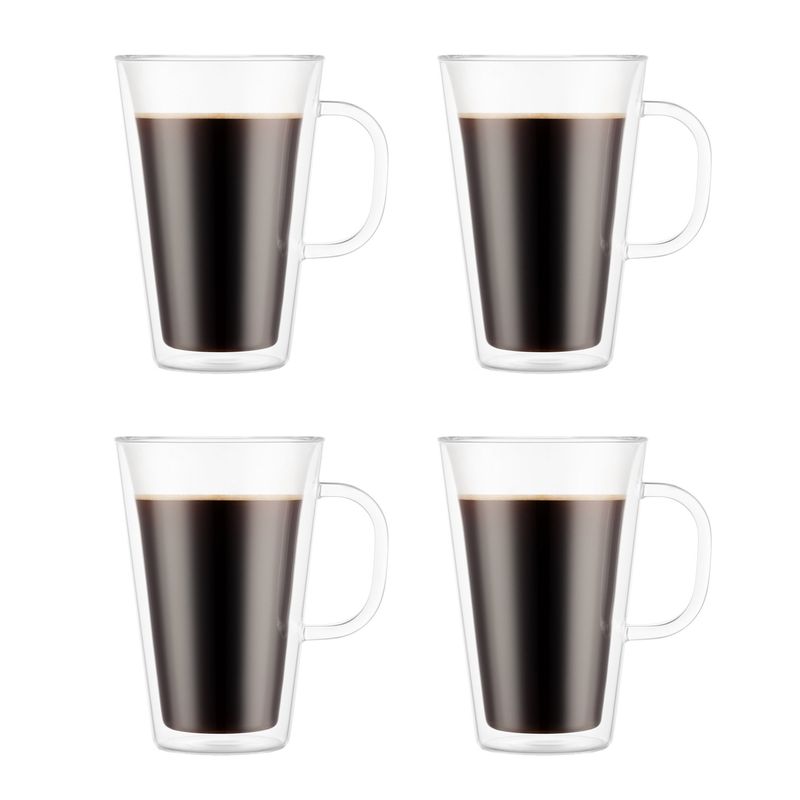 Bodum Double Wall Mug 13.5oz 4 Pack