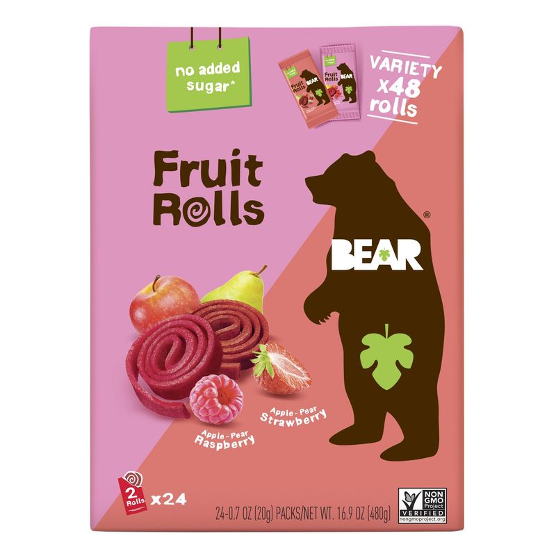 Bear Fruit Rolls 48 Count Box