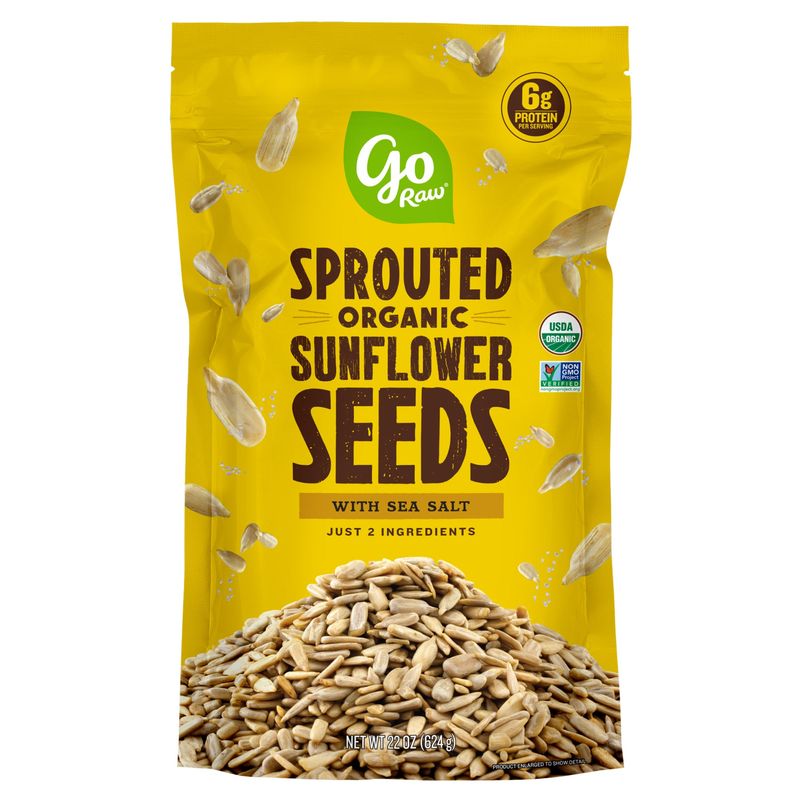 Go Raw Org Sprouted Sunflower Seeds 22 oz (1.375 Lb)