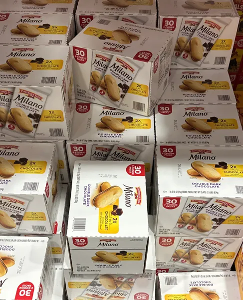 Pepperidge Farm Milano Dark Chocolate 30 Pack .98 Ounces Ea