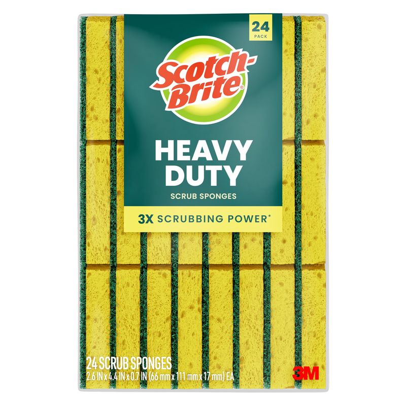 3m Scotch-Brite Heavy Duty Sponge 24 ct