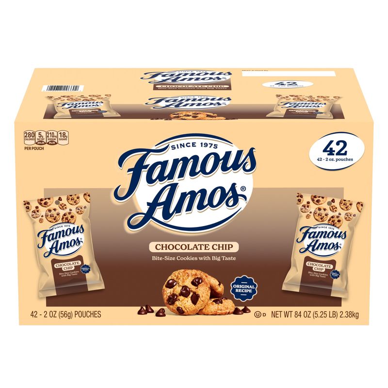 Famous Amos Chocolate Chip Cookies 42 ct
