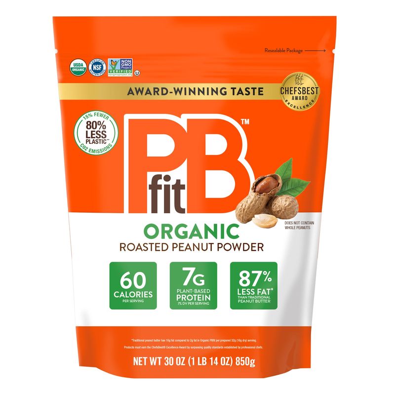Pb Fit Organic Peanut Butter Powder 30 Ounce Package