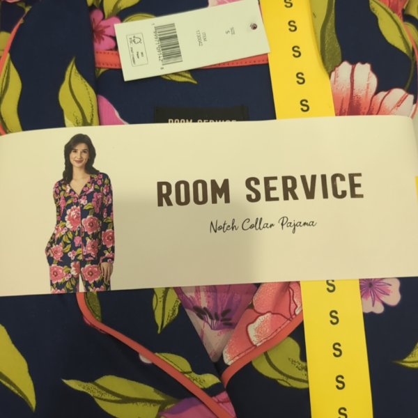 Room Service Women'S Shawl Collar Pajama Set
