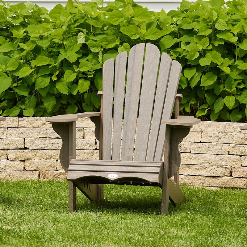 Leisure Line Adirondack Chair Woodgrain Finish