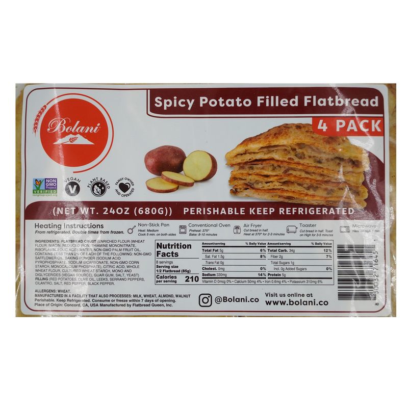 Bolani Spicy Potato Bolani 24 Ounce Package