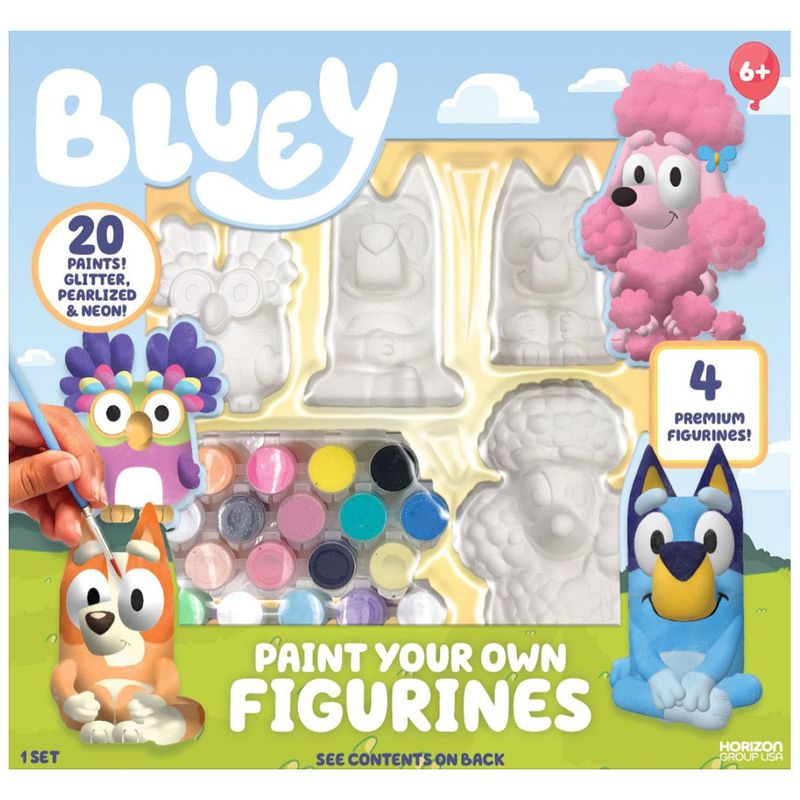 Paint Your Own Bluey & Hello Kitty Figurines Assortment