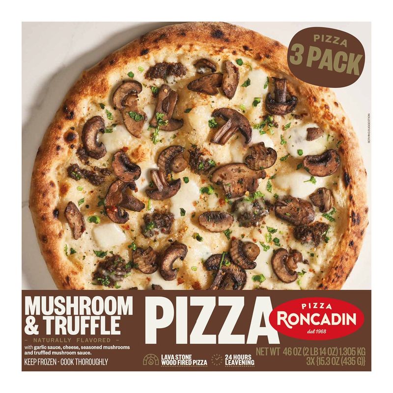 Roncadin Mushroom Truffle Pizza 3 Count Box