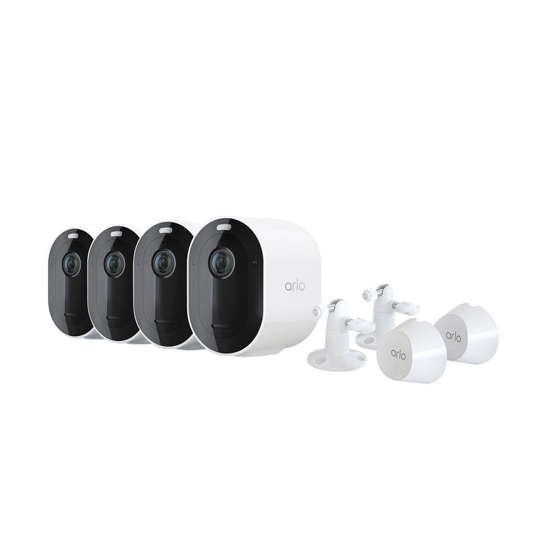 Arlo Pro 4 Wire-Free Spotlight Camera Security Bundle