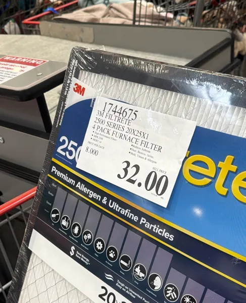 3m Filtrete 2500 Series 20x25x1 4 Pack Furnace Filter