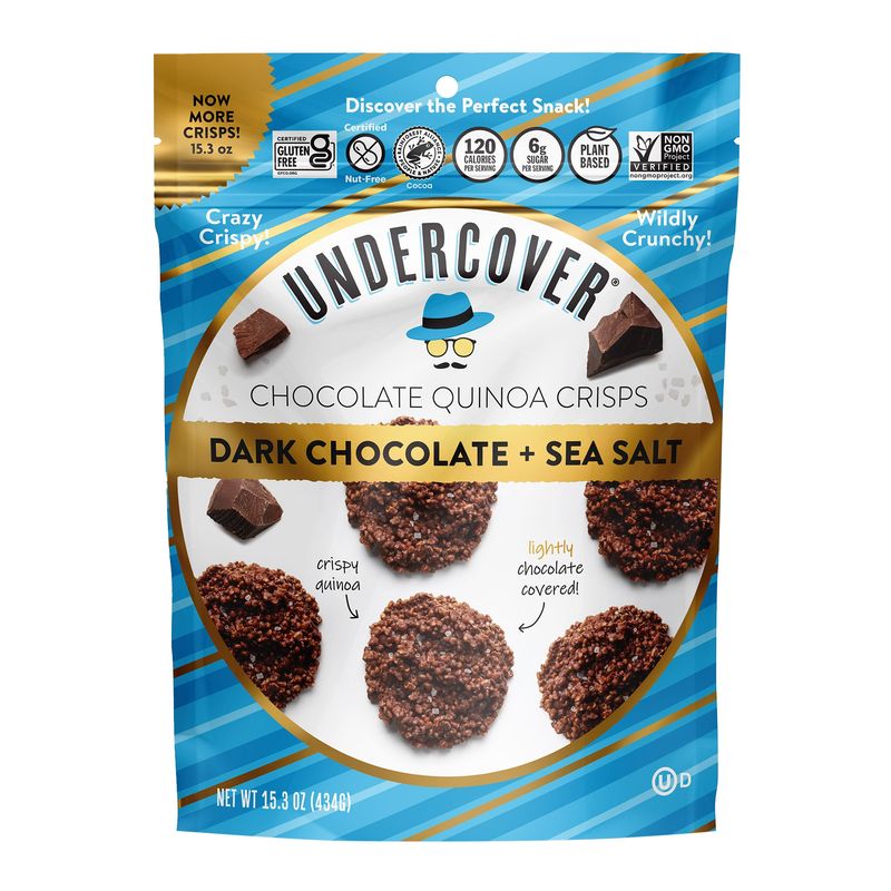 Undercover Chocolate Chocolate Quinoa Crisp 15.3 Ounce Bag