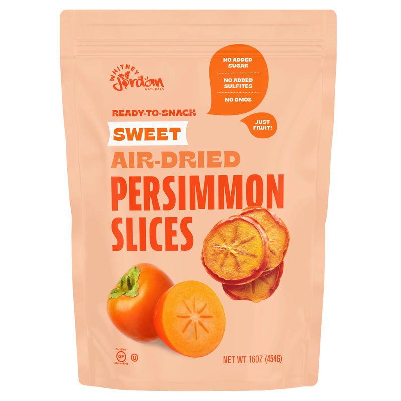 Whitney Jordan Dried Persimmon Slices 16 Ounces