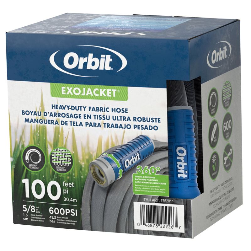 Orbit Irrigation 100ft Exo-Jacket Heavy Duty Fabric Hose