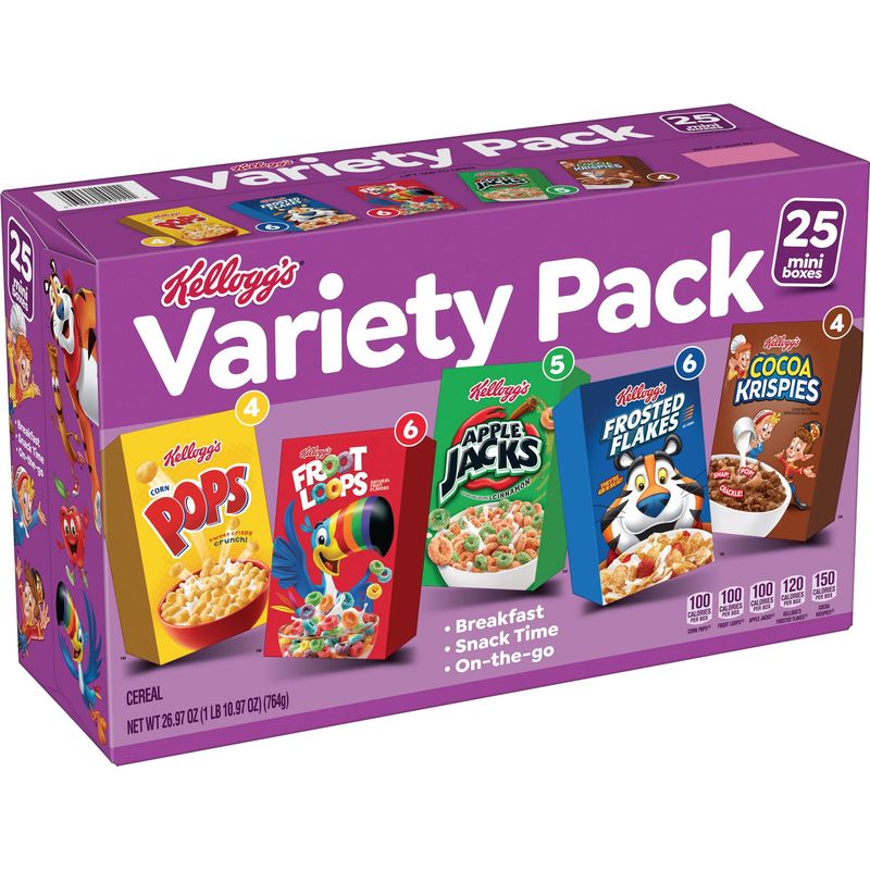 Kellogg'S Mini Box Variety Pack 25 ct