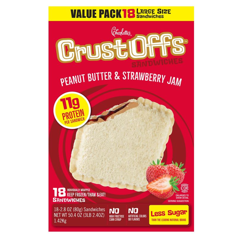 Charlotte'S Crustoffs Peanut Butter & Strawberry 18/2.8 oz