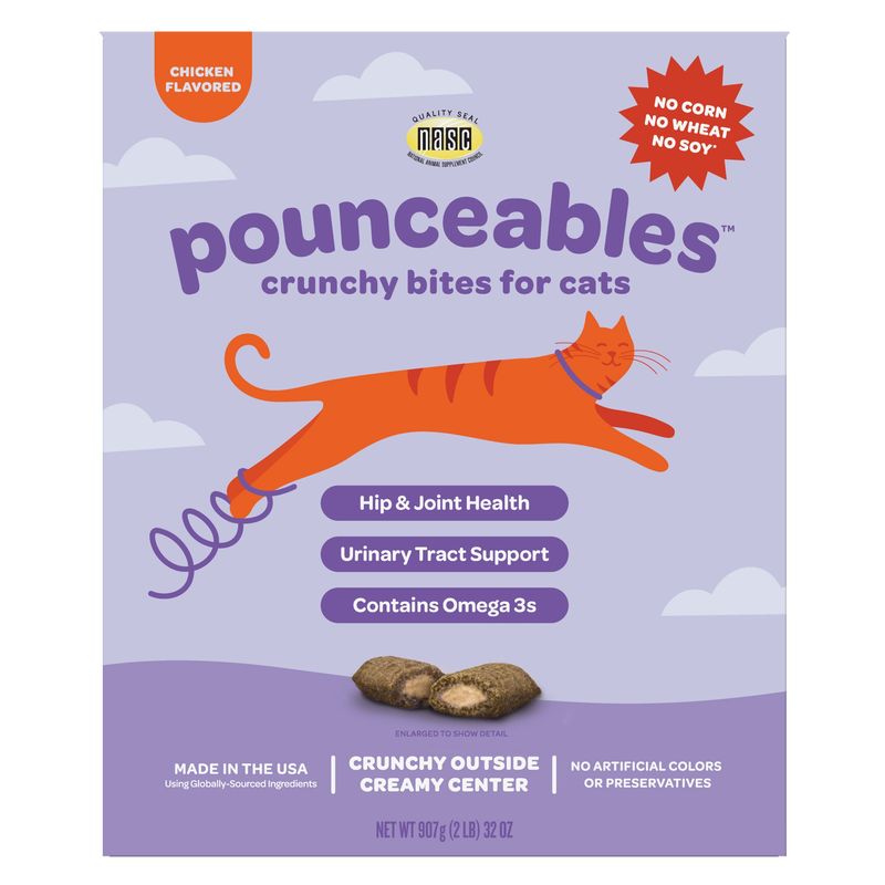 Pounceables 32 oz Crunchy Cat Treat