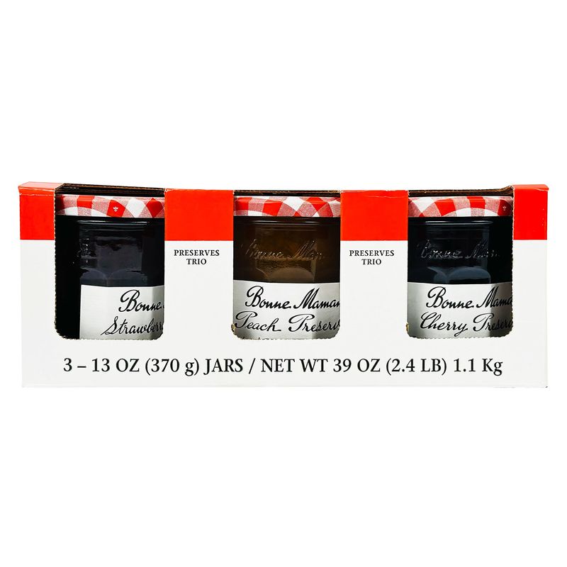 Bonne Maman Preserve Trio Variety 3 / 13 Ounce Jars