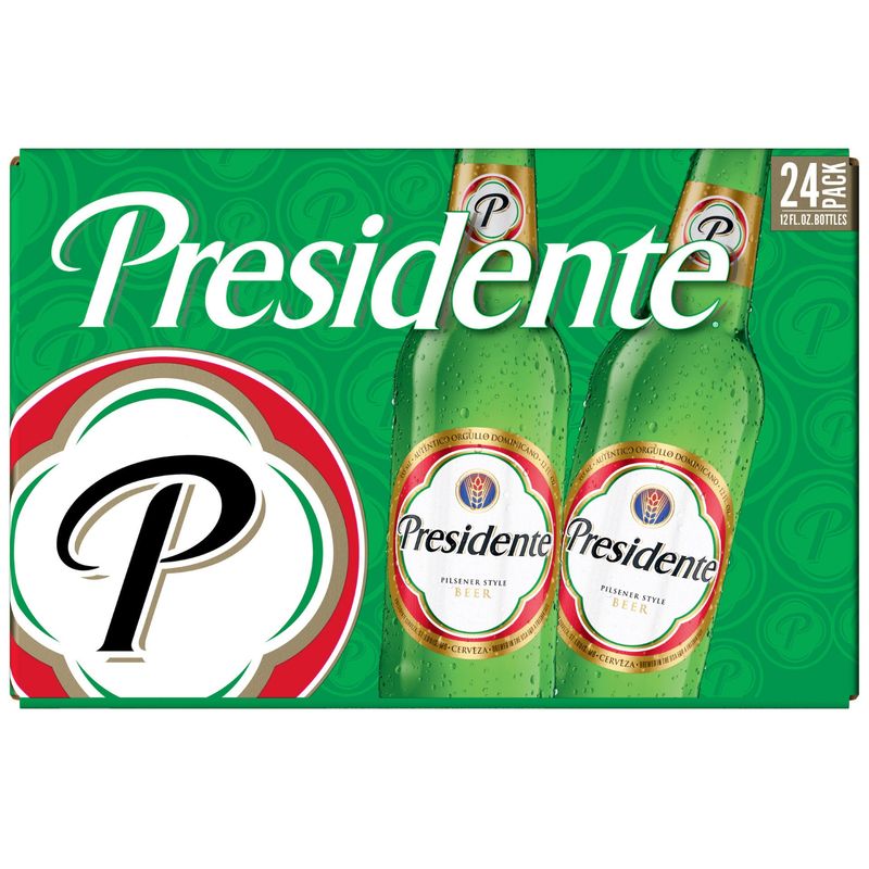 Presidente Beer 24/12 oz (9 Qts) ***case Sale Only***