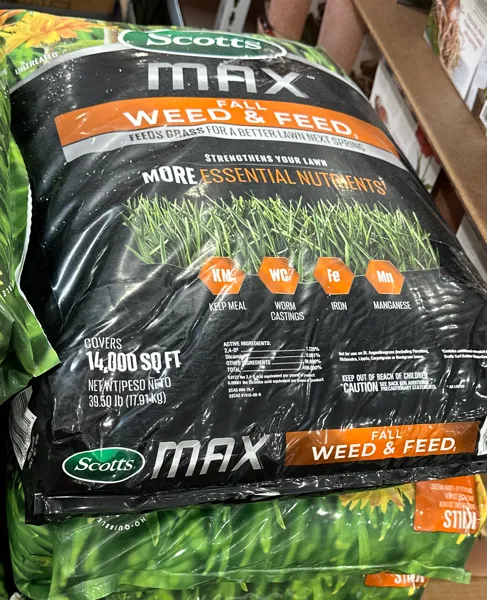 Scotts Max Fall Weed & Feed 14k Sq ft