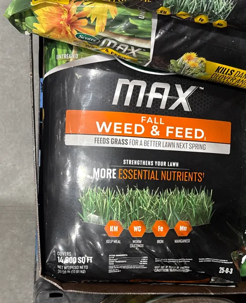 Scotts Max Fall Weed & Feed 14k Sq ft