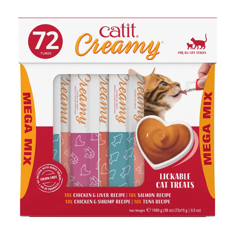 Catit Creamy Lickable Cat Treats 72 X 15g