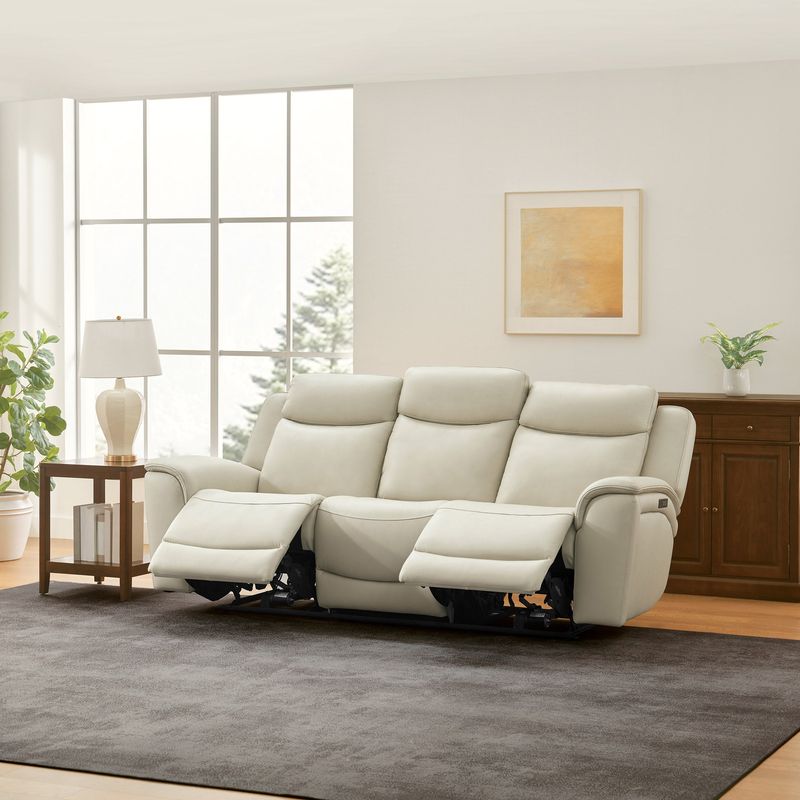 Gilman Creek Sanders Leather Power Sofa W/Power Headrests