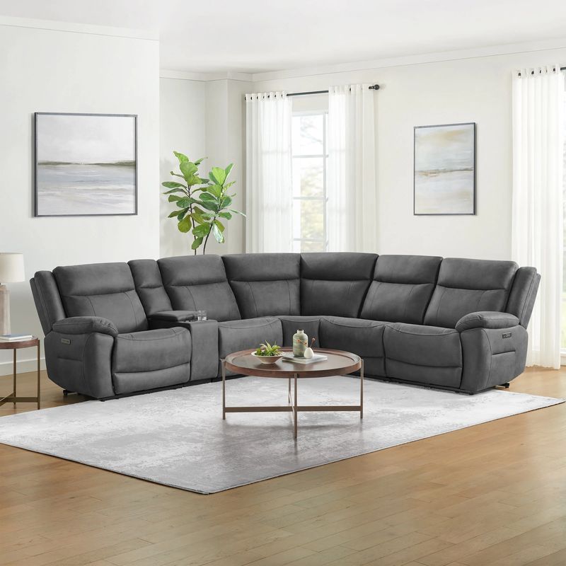 Gilman Creek Zakary Fabric Power Reclining Sectional