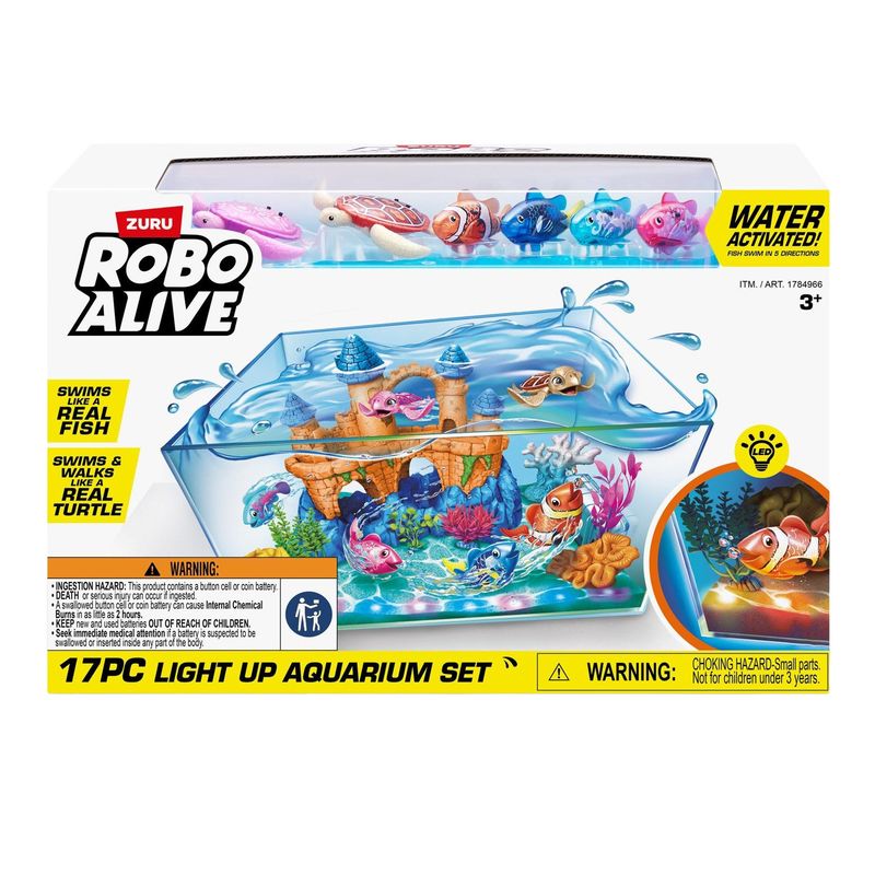 Zuru Robo Alive Light Up Aquarium Set