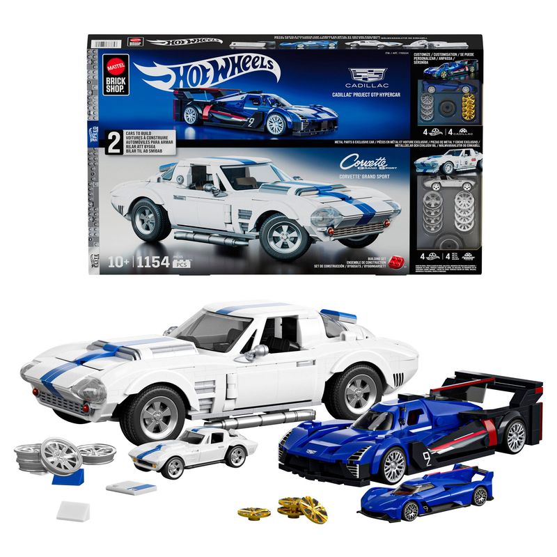 Hot Wheels Mega Corvette + Cadillac Bundle