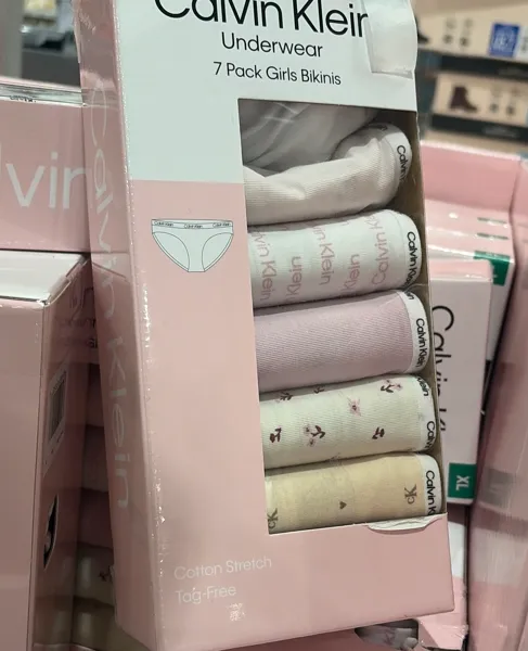Calvin Klein Girl'S Bikini 7pk