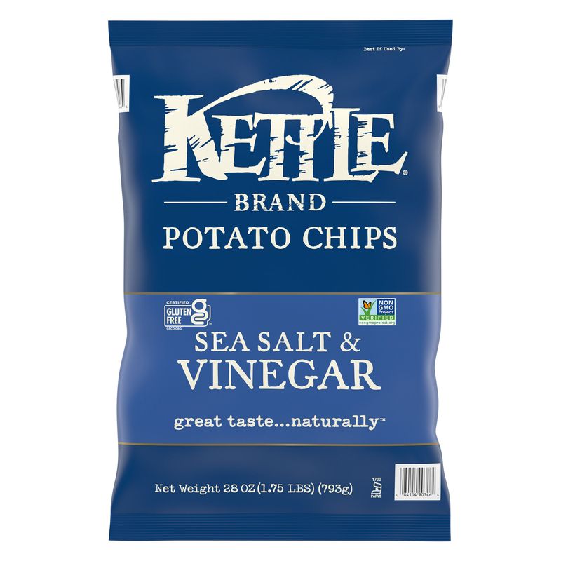 Kettle Potato Chips Sea Salt & Vinegar 28 Ounces