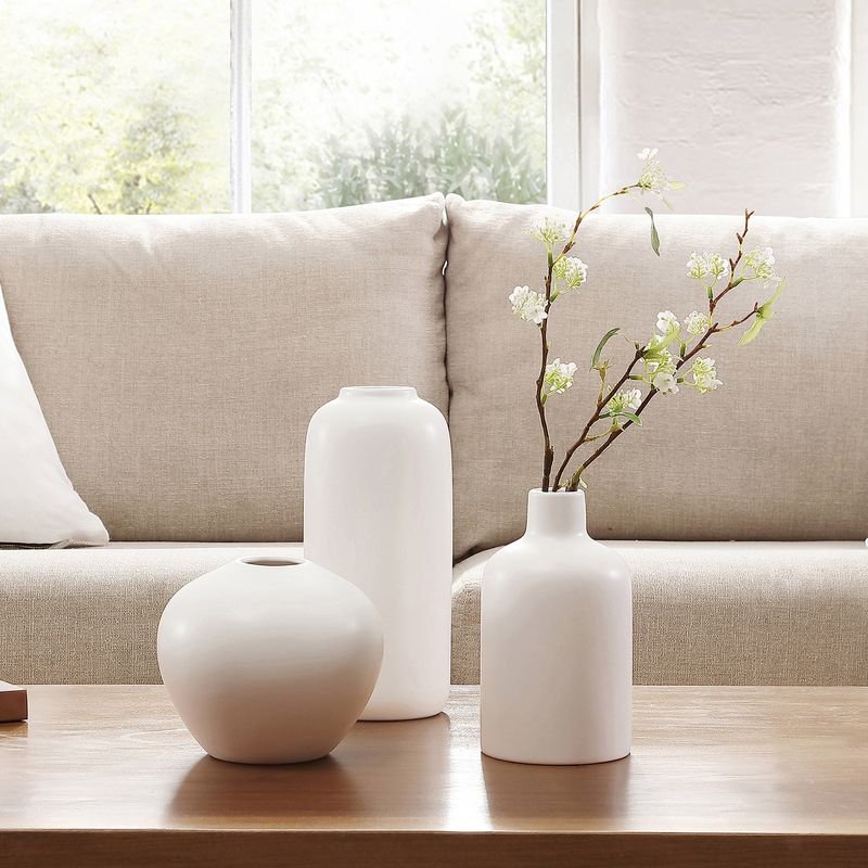 Vcny Stoneware Vases Set Of 3