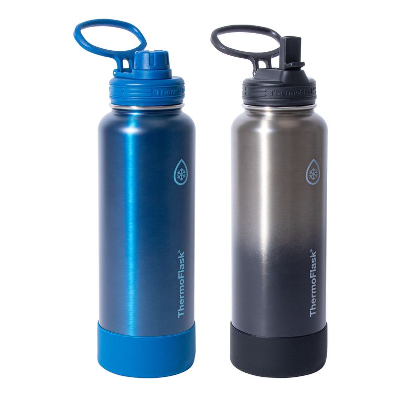 Thermoflask 40oz Stainless Steel Bottle, 2-Pack
