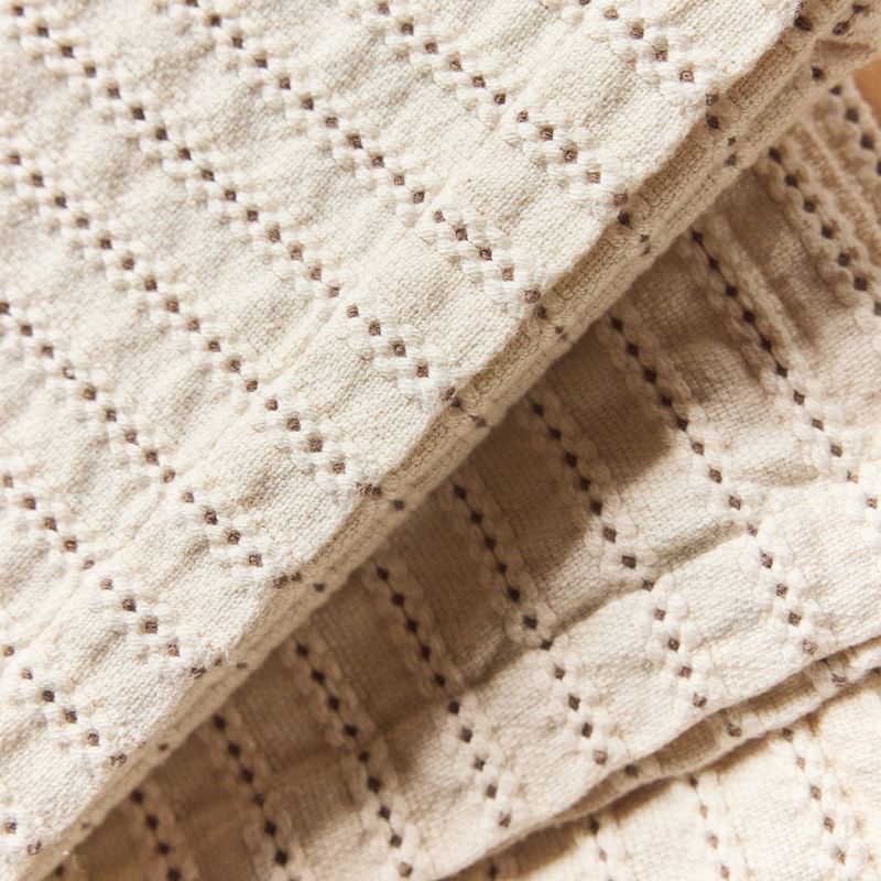 Avocado Knotted Stripe Throw 60¨ X 70¨