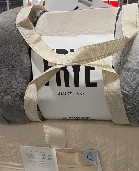 Avocado Coverlet Set Organic Cotton Percale 3 PC Queen