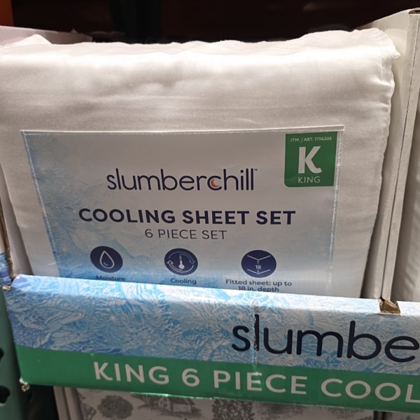 Slumber Chill Cooling Sheets 6-Piece King Size
