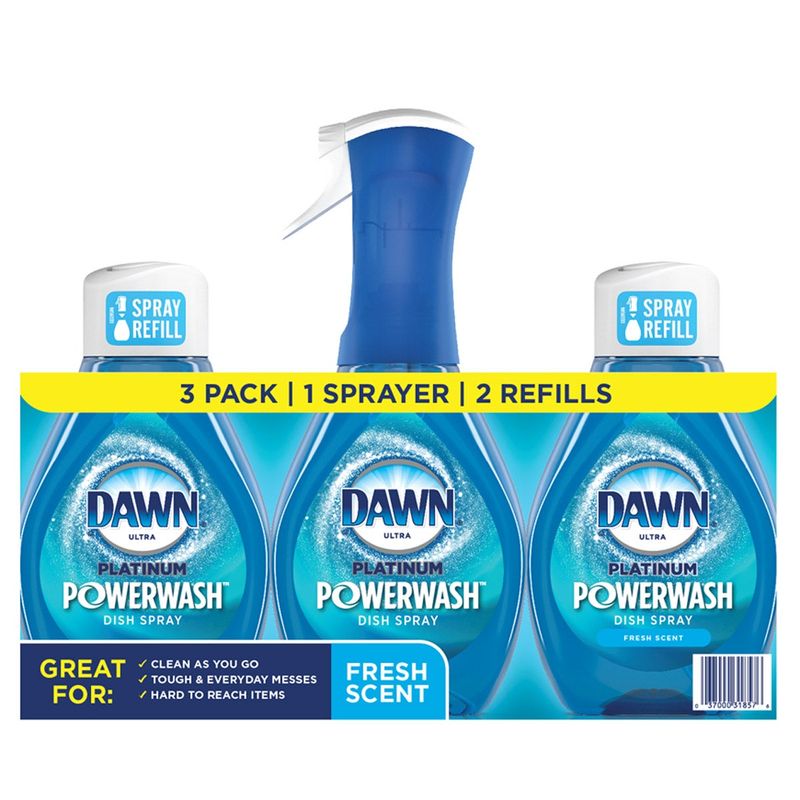 Dawn Platinum Power Wash Dish Spray 16 Oz. W/32 Oz. Refill