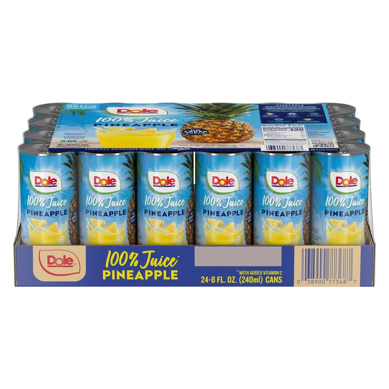 Dole Pineapple Juice 24/8 Ounce Cans