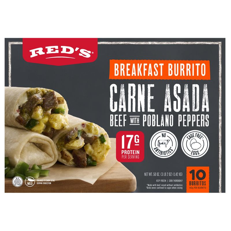 Red'S Breakfast Carne Asada Burrito 10/5 oz