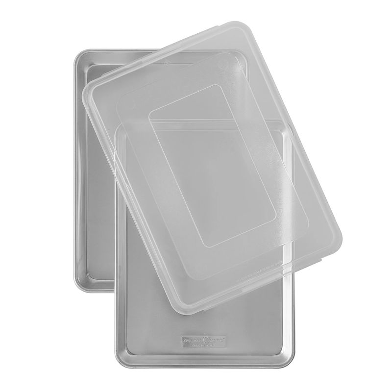Nordic Ware Naturals 1/2 Sheet & High Sided 1/2 Sheet Pan + Lid