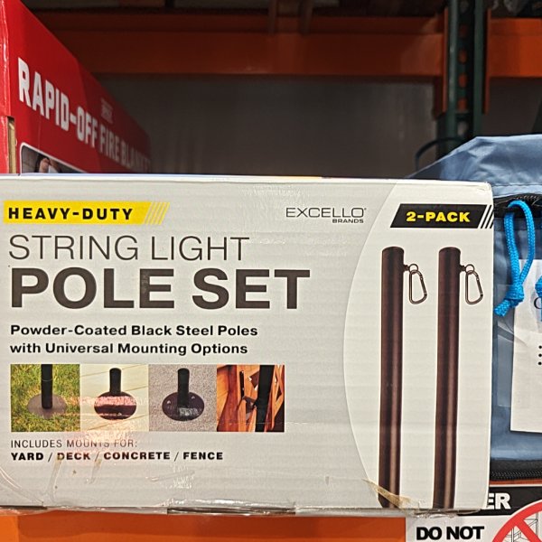 Excello 10ft String L Ht Pole 2pk