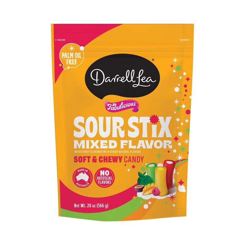Darrell Lea Sour Stix 20 Ounce Bag