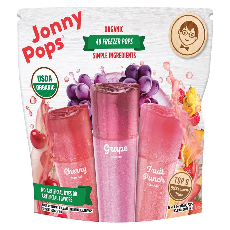 Organic Jonny Pops Freezer Pops Variety 48/1.35 oz