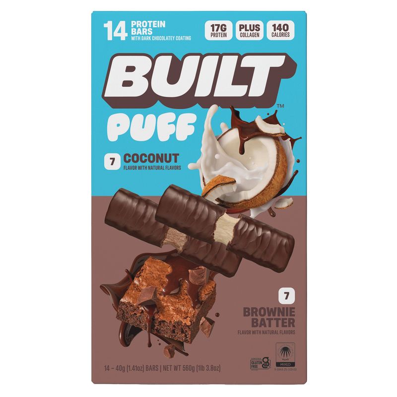 Built Bar Puff Protein Bars 14 Count Box