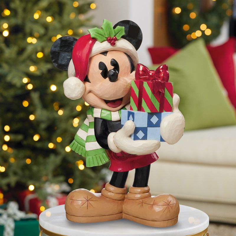 Disney Holiday Statue Mickey Or Minnie By Jim Shore