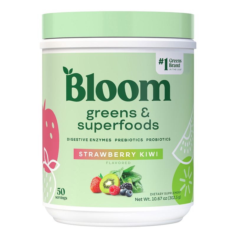 Bloom Greens Powder Strawberry/Kiwi 50 Servings